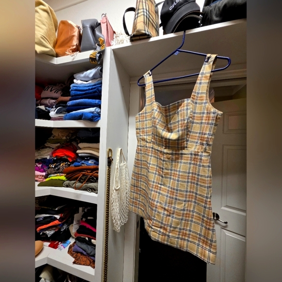 Plaid Sleeveless Dress - Picture 1 of 3